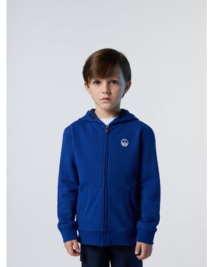 North Sails Hoodie Rits met logopatch