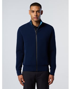 North Sails Trui Technisch gebreide ritssluiting over de hele lengte