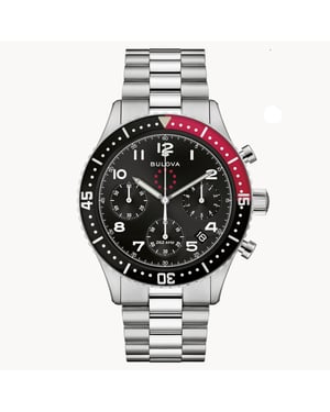 Bulova Marine Star Heritage Heren Zilver Watch 98B451