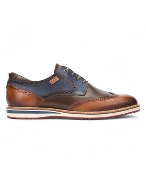 Pikolinos Heren Brandy Bruine Leren Brogue Veterschoenen Oxford - Avila