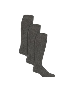3-pack Visserssokken | Lange Wollen Bootsokken voor Mannen | Kniehoog Hengelsokken