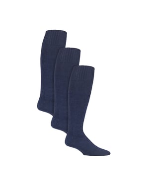 3-Pack Visserssokken | Lange Wollen Bootsokken voor Mannen | Kniehoge Visserssokken