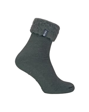 1 Pack Heren Zachte Pluche Gevoerde Slippersokken