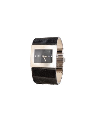 Roberto Cavalli Zwarte Dierenharen Horloge - '10s