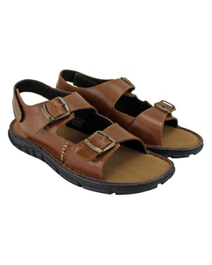 Heren Zomer Strand Leren Sandalen