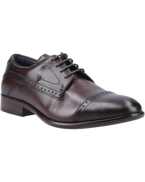 Pod Ralph Leren Herenschoenen In Kastanjebruin Oxford-Model