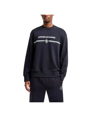 Armani Exchange herensweatshirt met ruitpatroon