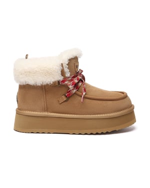 EVER AU Dames enkelboots met plateauzool – Lapwing