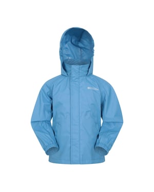 Mountain Warehouse Pakka II Waterdichte Jas voor Kinderen/Kinderen (Blauw)