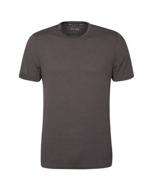 Mountain Warehouse Heren Agra Melange T-Shirt (Zwart)