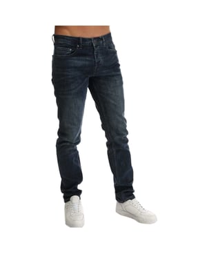 Boss Heren Tapered Jeans (Blauw)