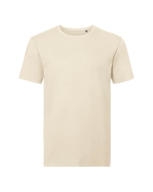 Russell Heren Organisch T-Shirt met korte mouwen (Natuurlijk)