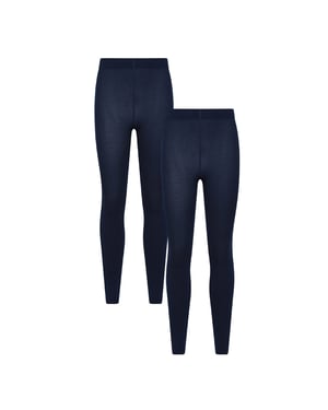 Mountain Warehouse Dames/Dames Geborstelde Isotherm Thermische Legging (Set van 2) (Marine)