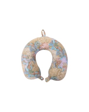 Mountain Warehouse Wereldkaart Memory Foam Reiskussen (Bruin)