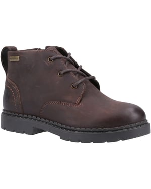 Hush Puppies Jongens Mini Presley Leren Laarzen (Bruin)
