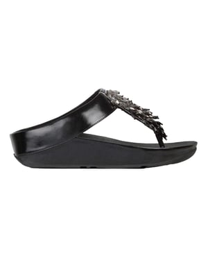 Fit Flop Dames/Dames Rumba Ombre teensandalen (Zwart)