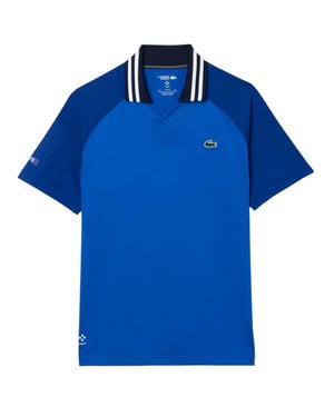Lacoste Heren Daniil Medvedev Slim Tennis Poloshirt (Blauw)