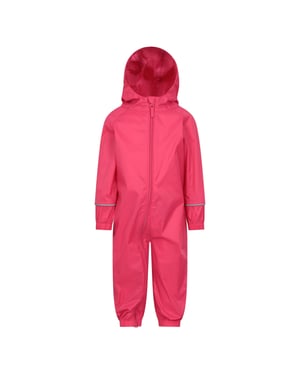 Mountain Warehouse Waterdicht Regenpak voor Kinderen/Kinderen (Roze)