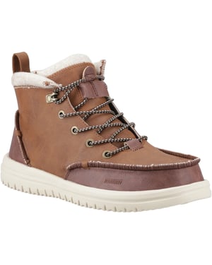 HEYDUDE Bradley Tumbled Classic Polyurethaan Heren Cognac/Multi Enkellaarzen
