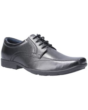 Pod Angus Leren Zwarte Schoenen Voor Jongens