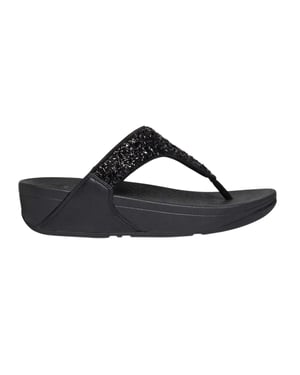 Fit Flop Dames/Dames Shimmer Foil Sandalen (Zwart)