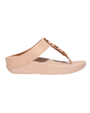 Fit Flop Dames/Dames Halo Shimmer teensandalen (Beige)