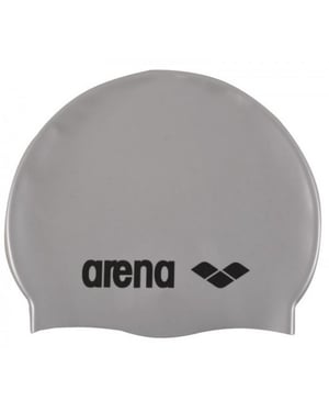 Arena Klassieke Silicone Badmuts voor kinderen/Kinderen (Zilver)