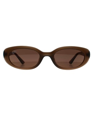 Ray-Ban RB4441D Bio Based 667711 gepolijste zwart grijze zonnebril met kleurverloop