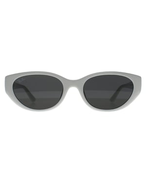 Ray-Ban RB4457D Bio Based 677287 gepolijst wit donkergrijs zonnebril