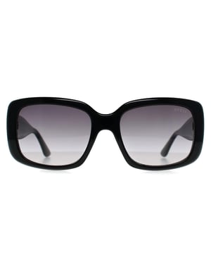 Guess GF6167 01B glanzend zwartgrijze zonnebril