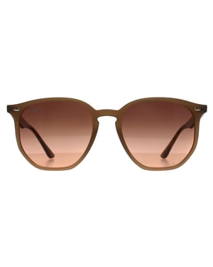 Ray-Ban RB4306 678846 gepolijste tortledove roze gradiÃ«nt grijze zonnebril