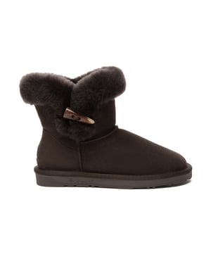 EVER AU Dames Robin Hoorn Toggle Knop Mini Laarsjes