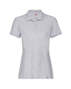 Fruit of the Loom Dames/Dames Premium Piqué Katoen Polo Shirt (Heide Grijs)