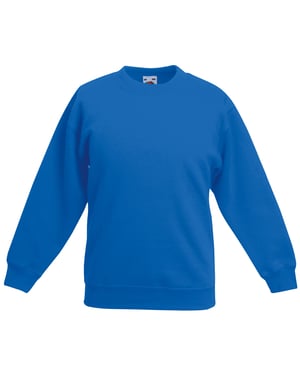 Fruit Of The Loom Kids Unisex klassieke 80/20 set-in sweater (Royaal Blauw)