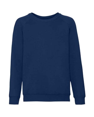 Fruit of the Loom Klassiek Raglan Sweatshirt voor kinderen/Kinderen (Marine)