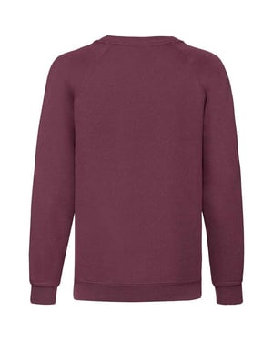 Fruit of the Loom Klassiek Raglan Sweatshirt voor kinderen/Kinderen (Bourgondië)