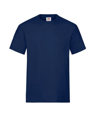 Fruit of the Loom Unisex Adult Zwaar Katoenen T-Shirt (Marine)