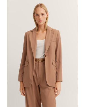Bugatti Damen Blazer in elastische viscosemix