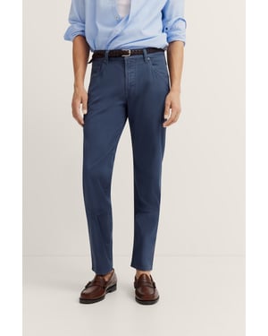 Bugatti Herren 5-pocket broek met stretchfunctie