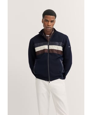 Bugatti Herren Sweatjack met rits en opstaande kraag