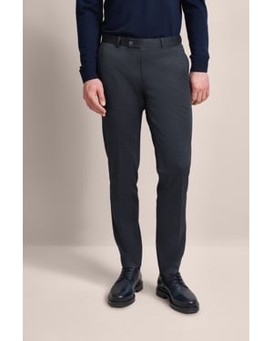 Bugatti Herren Geplooide broek met stretchfunctie