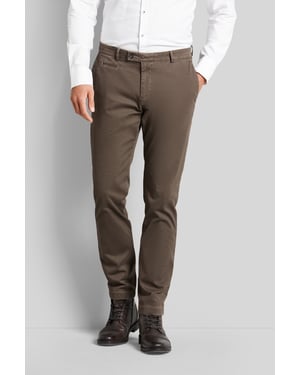 Bugatti Herren Chino-broek met een licht gebruikte look