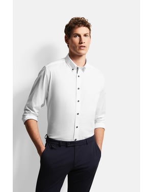 Bugatti Herren Katoenen overhemd met button-down kraag