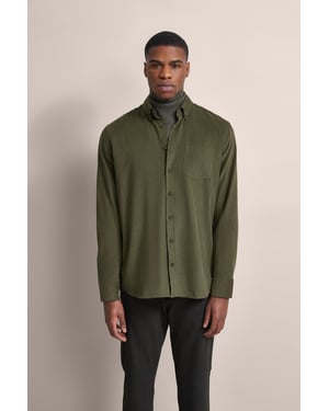 Bugatti Herren Shirt in modern fijn ribfluweel
