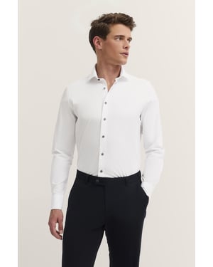 Bugatti Herren Jersey shirt met Kent kraag