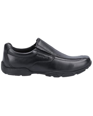 Hush Puppies Jongens Elijah leren schoolschoenen (Zwart)