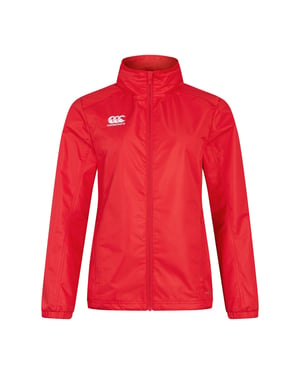 Canterbury Dames/Dames Club Vaposhield Waterdicht Jasje met volledige rits (Vlag rood)