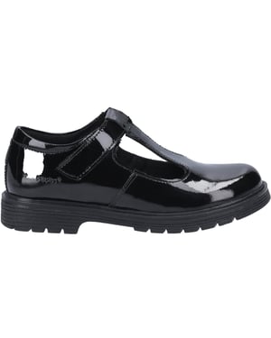 Hush Puppies Meisjes Gracie Leren Schoolschoenen (Zwart)