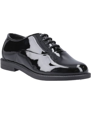 Hush Puppies Nellie Patent Meisjes Zwarte Oxford Schoenen Van Leer