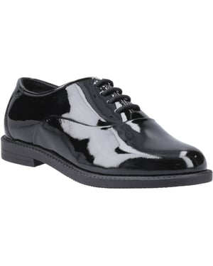 Hush Puppies Nellie Patent Meisjes Zwarte Oxford Schoenen Van Leer